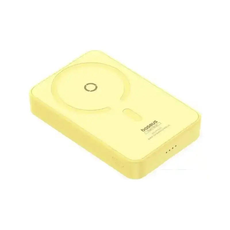 پاور بانک بی سیم باسئوس مدل Magnetic Wireless 20w با ظرفیت 5000 میلی‌آمپر ساعت